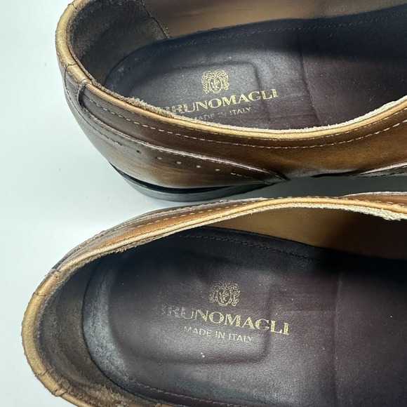 Bruno Magli Mens Italy Brown Arno Oxford Leather Dress Shoes Sz US 11 M main image 7